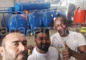Küçük ham petrol rafineri yapımı.kalkanlar makina